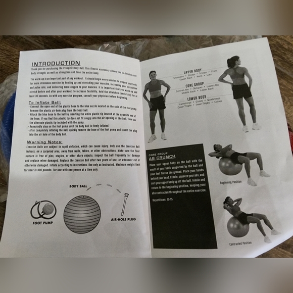PROSPIRIT Exercise Ball with pump - New in bag - Picture 5 of 7